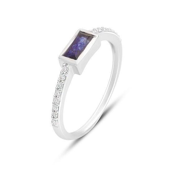 Серебряное кольцо с сапфиром 0.717ct