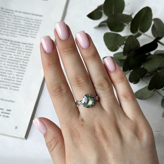 Серебряное кольцо с мистик топазом 2.567ct