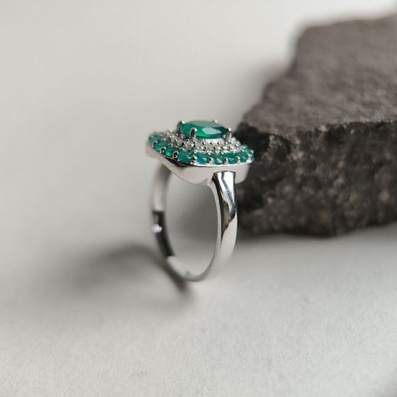 Серебряное кольцо с агатом 1.542ct