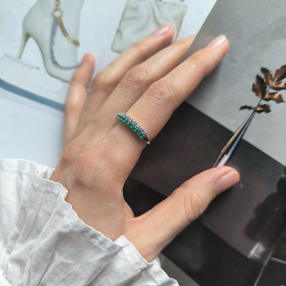 Серебряное кольцо с агатом 1ct