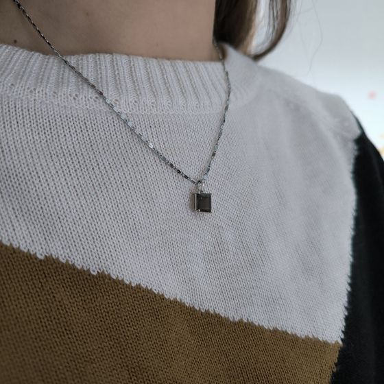 Серебряная подвеска с раухтопазом (дымчатым кварцем) 2.625ct