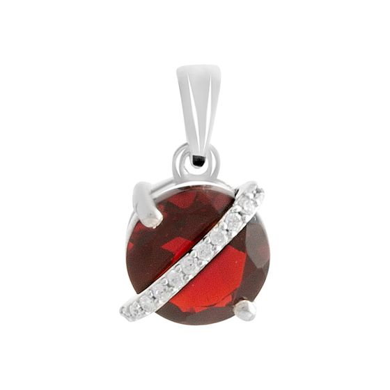 Серебряная подвеска с гранатом 1.749ct