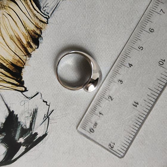 Серебряное кольцо без камней