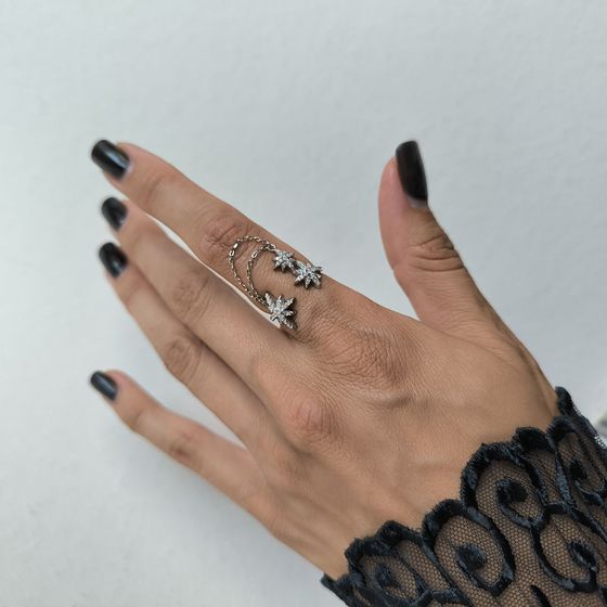 Серебряное кольцо с фианитами Серебряное кольцо с фианитами