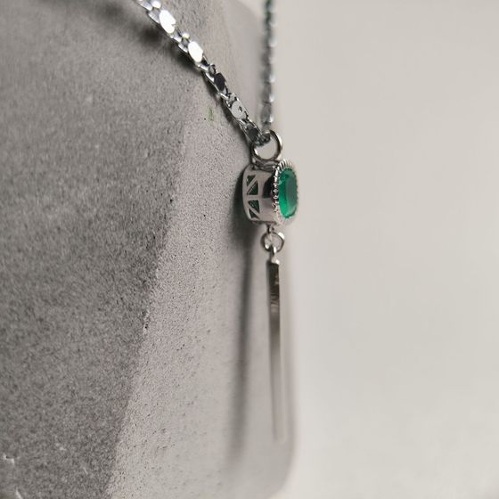 Серебряная подвеска с агатом 0.725ct