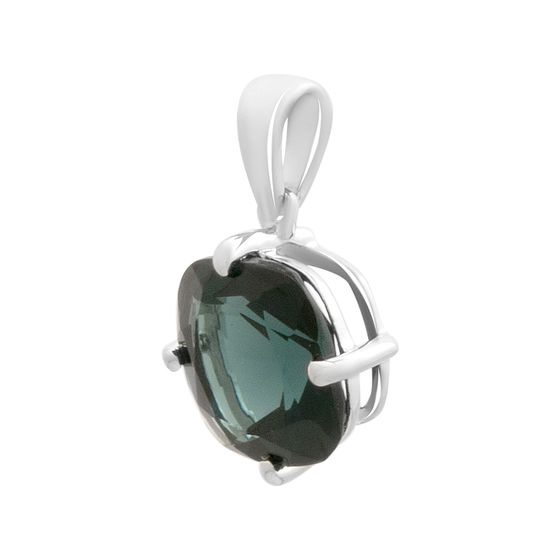 Серебряная подвеска с топазом Лондон Блю 3.45ct