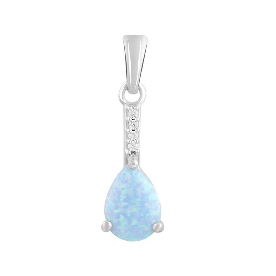 Серебряная подвеска с опалом 0.96ct