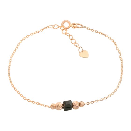 Золотой браслет с ониксом