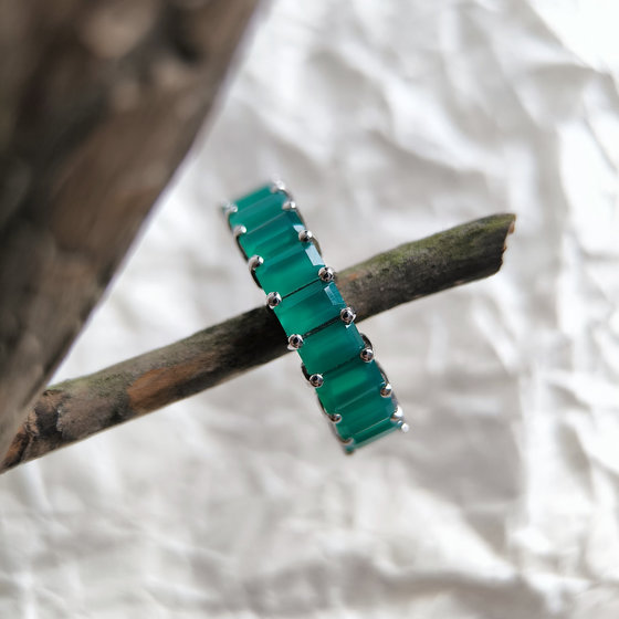 Серебряное кольцо с агатом 2.63ct