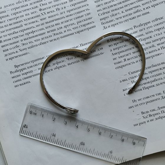 Серебряный браслет с фианитами