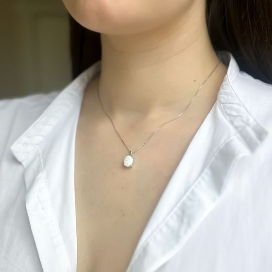 Серебряная подвеска с опалом 0.885ct