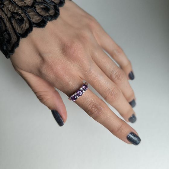 Серебряное кольцо с аметистом 1.495ct