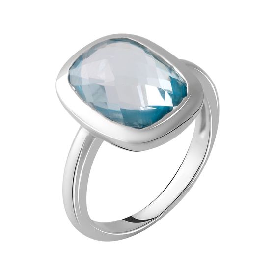 Серебряное кольцо с топазом 7.467ct