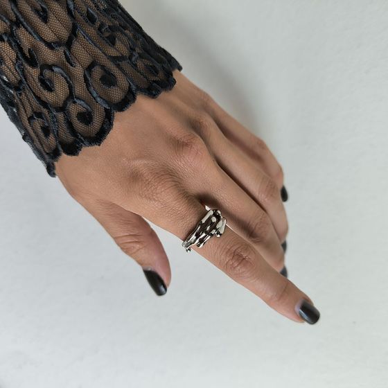 Серебряное кольцо без камней