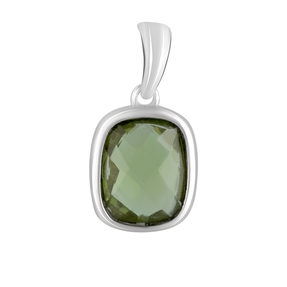 Серебряная подвеска с султанитом 2.818ct