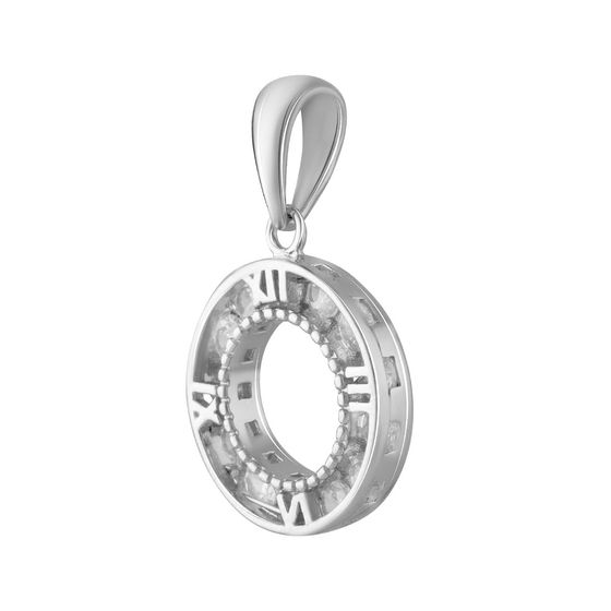Серебряная подвеска с фианитами