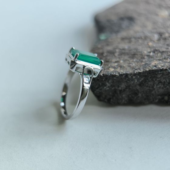 Серебряное кольцо с агатом 1.85ct