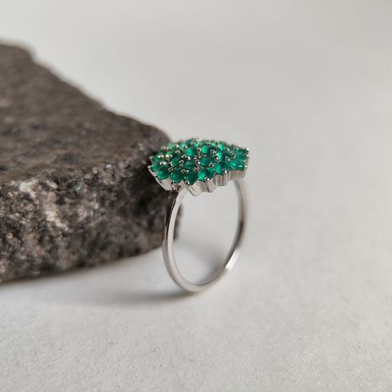 Серебряное кольцо с агатом 0.9ct