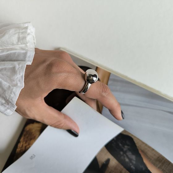 Серебряное кольцо без камней