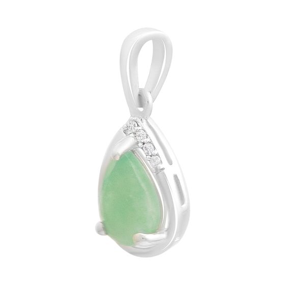 Серебряная подвеска с изумрудом 1.111ct