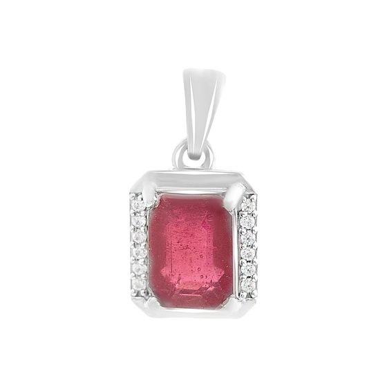 Серебряная подвеска с рубином 2.708ct