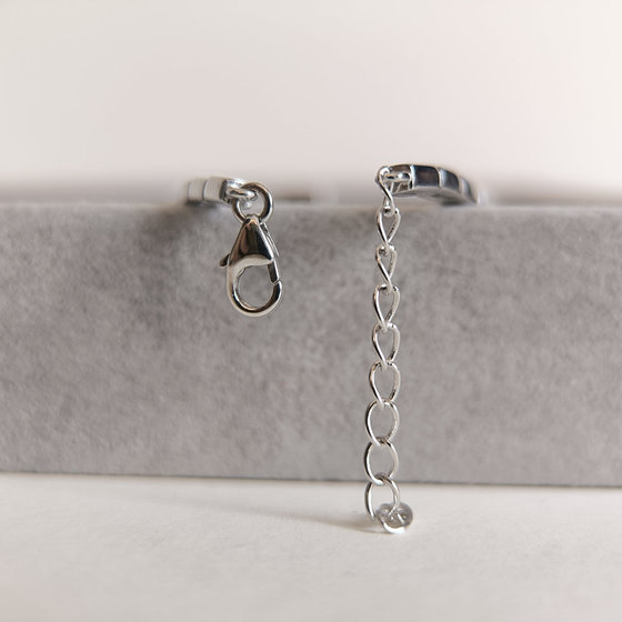 Серебряный браслет с раухтопазом (дымчатым кварцем) 1.38ct