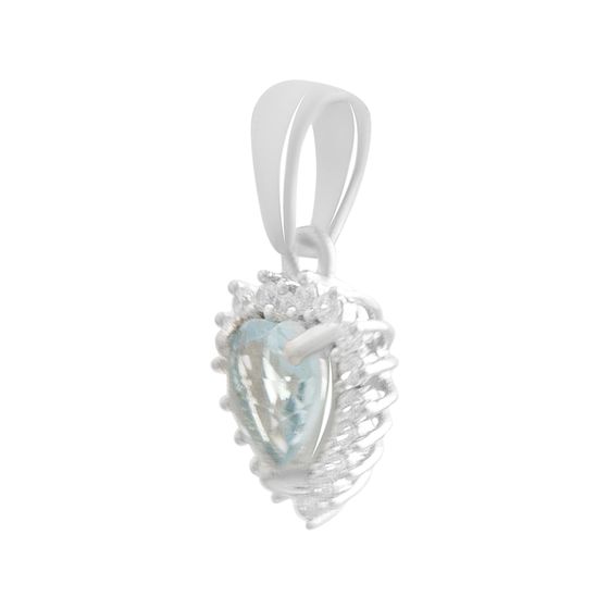 Серебряная подвеска с топазом 1.296ct