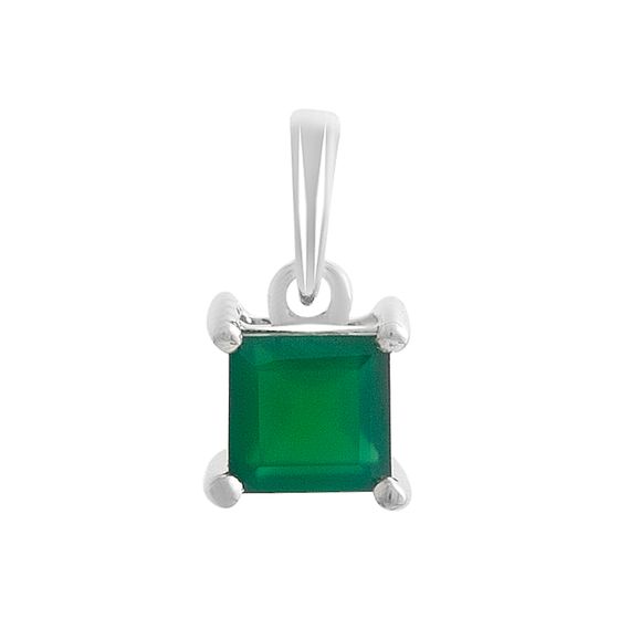 Серебряная подвеска с агатом 0.617ct