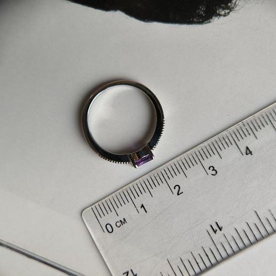 Серебряное кольцо с аметистом 0.477ct