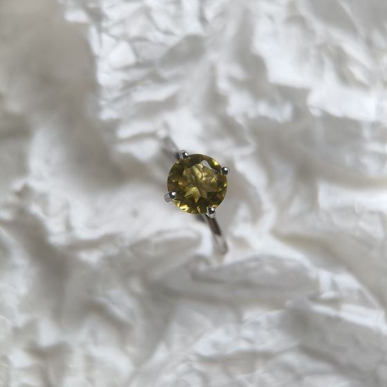Серебряное кольцо с цитрином nano 1.498ct