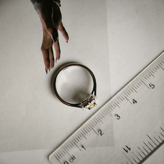 Серебряное кольцо с цитрином nano 0.308ct