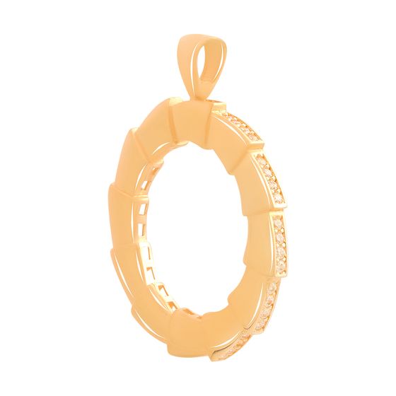 Серебряная подвеска с фианитами 0.48ct