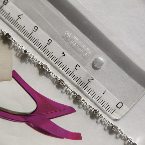 Серебряный браслет с фианитами