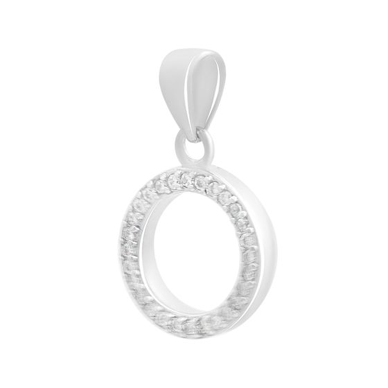 Серебряная подвеска с фианитами