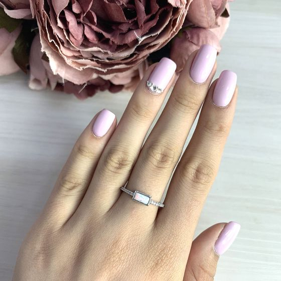 Серебряное кольцо с опалом 0.432ct