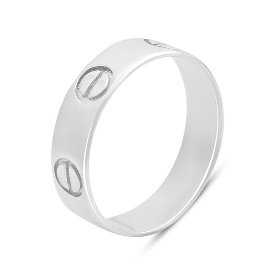 Серебряное кольцо без камней