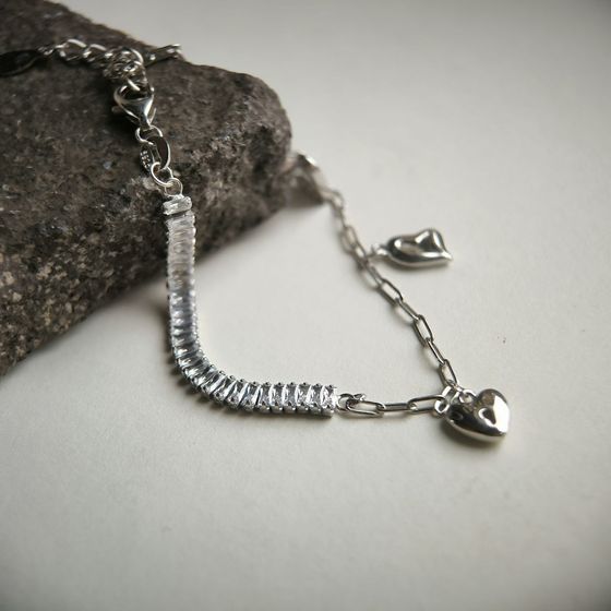 Серебряный браслет с фианитами