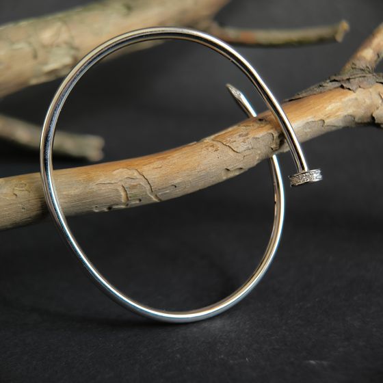 Серебряный браслет с фианитами