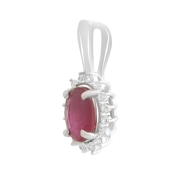 Серебряная подвеска с рубином 1.253ct