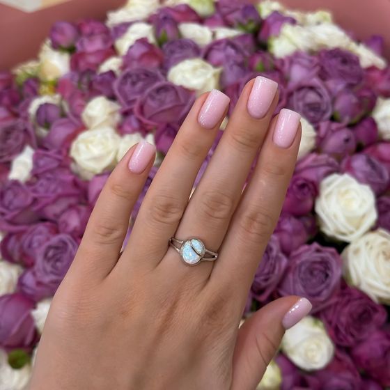 Серебряное кольцо с опалом 1.025ct