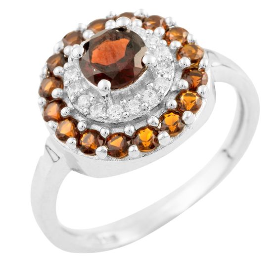 Серебряное кольцо с гранатом 1.59ct