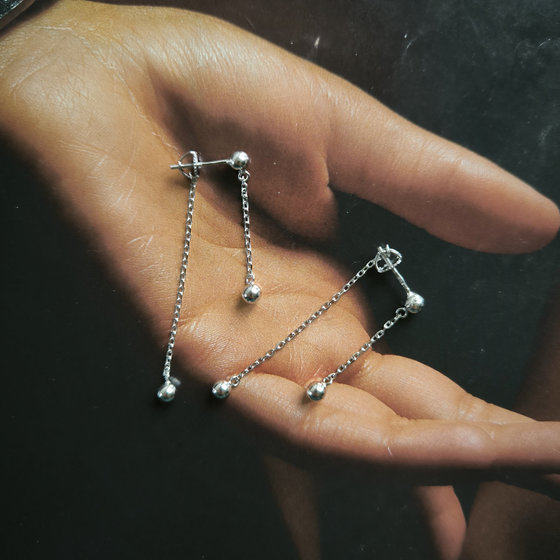 Серебряные серьги без камней
