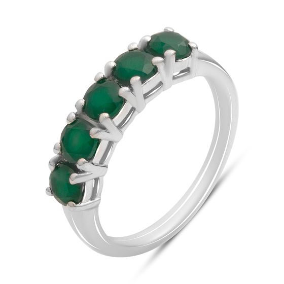 Серебряное кольцо с агатом 1.1ct
