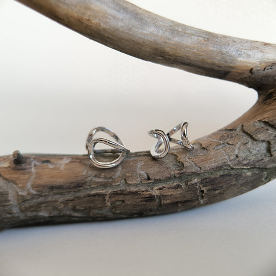 Серебряные серьги без камней