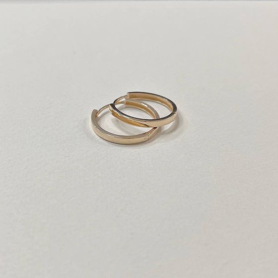 Золотые серьги без камней