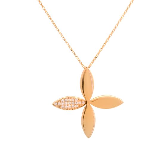 Серебряное колье с фианитами 0.19ct