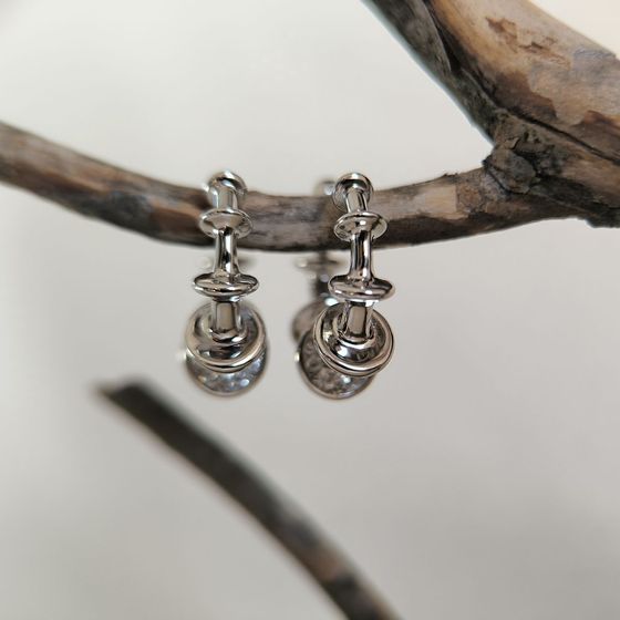 Серебряные серьги без камней