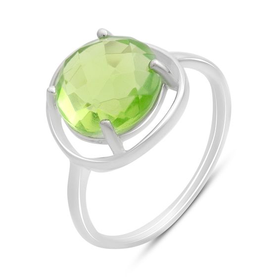 Серебряное кольцо с хризолітом 3.287ct