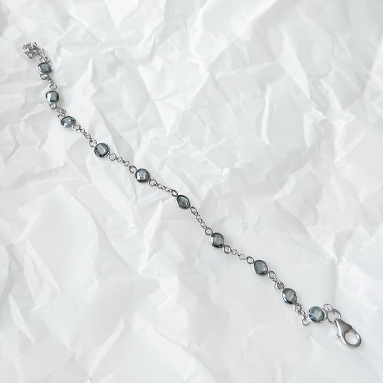 Серебряный браслет с мистик топазом 10.258ct