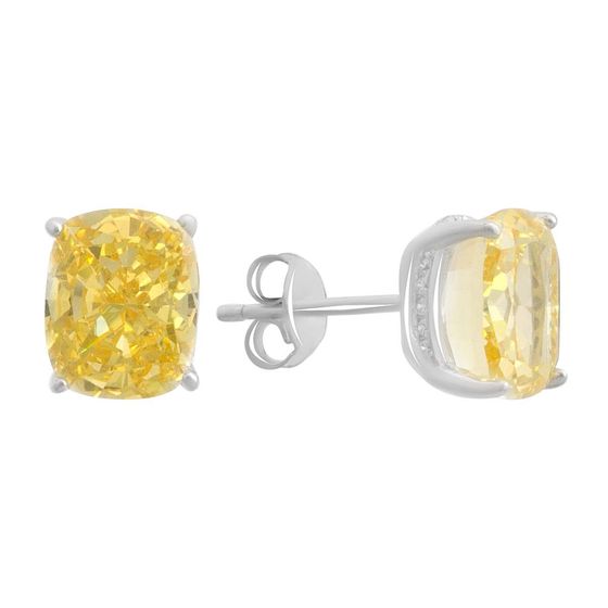 Серебряные серьги с фианитами